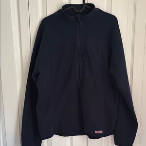 Vineyard Vines Fleece Half Zip. Navy Blue. Size XL